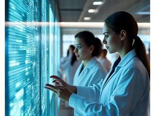 Scientist working in a sophisticated lab, representing longevity protocols